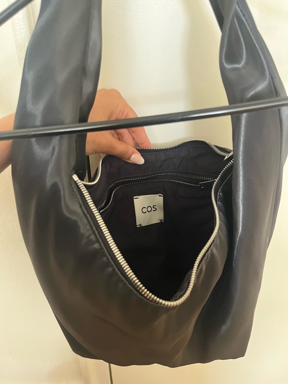 COS Mini High Shine Shoulder Bag